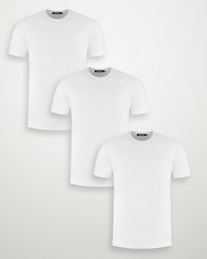 Essential Lux T-Shirt - 3 PACK - White