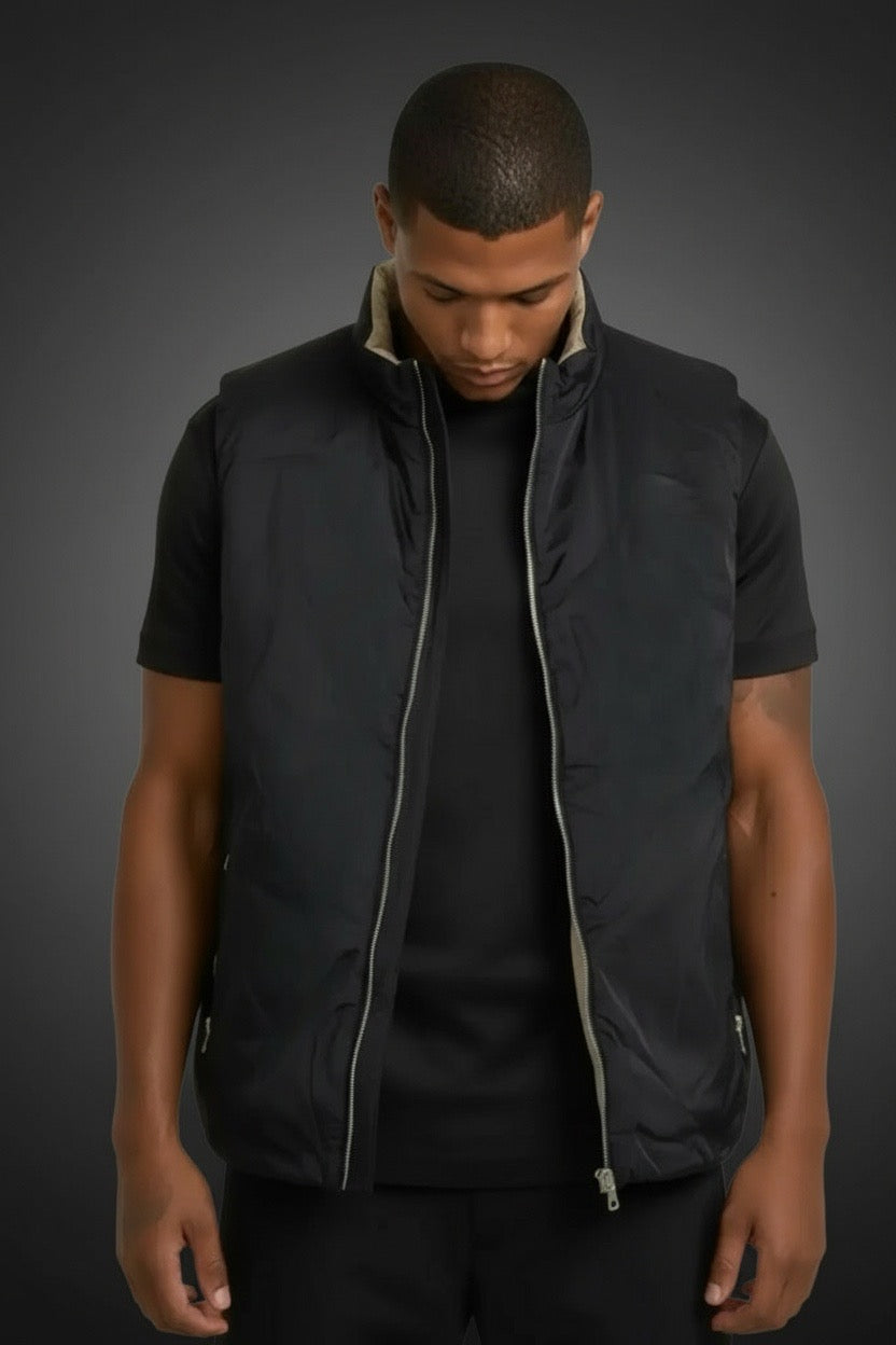 BLACK DUAL BODYWARMER