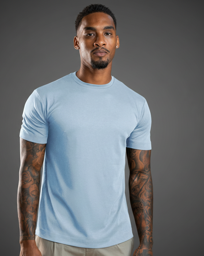 Essential Lux T-Shirt - Light Blue
